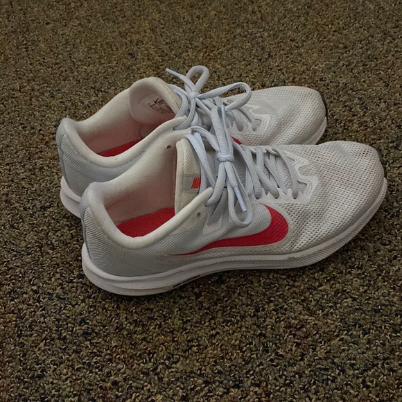 Nike Shoes - Nike Downshifter white blue running shoes Women’s Size 8